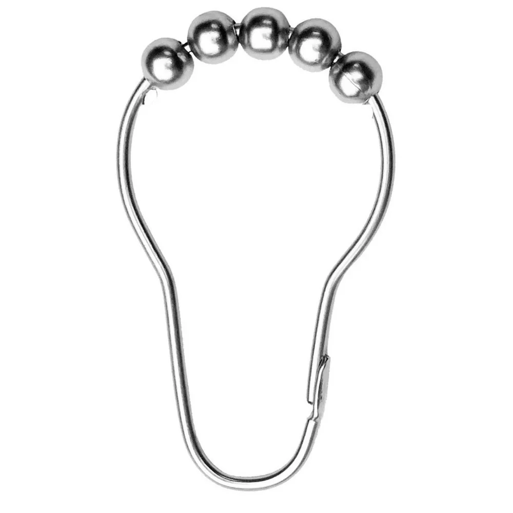 New - Shower Curtain Hangers - by ArtisticHome - 12 Easy Roller & Rust R…